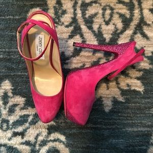 Hot pink Jimmy Choo pumps